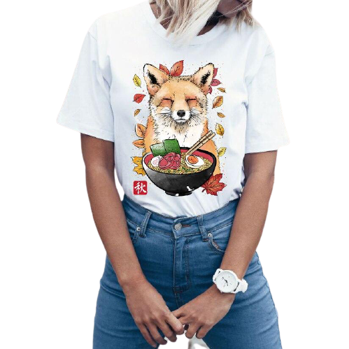 T Shirts Renard Femme Ramen